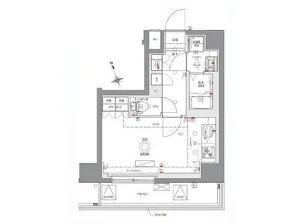 AZEST浮間舟渡II701(ワンルーム/7階)の間取り写真