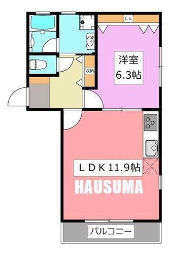 ＪＲ山手線 駒込駅 徒歩4分 5階建 築10年(1LDK/3階)の間取り写真