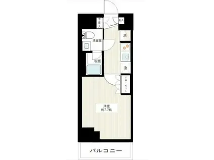 ARCOBALENO TAMAGAWA AZアルコバレーノ タマガワ(1K/5階)の間取り写真