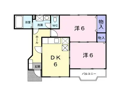 アネックスTSUKIMINO(ワンルーム/2階)の間取り写真