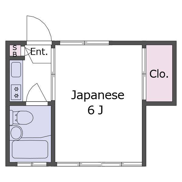 コーポ富紀(1K/2階)の間取り写真