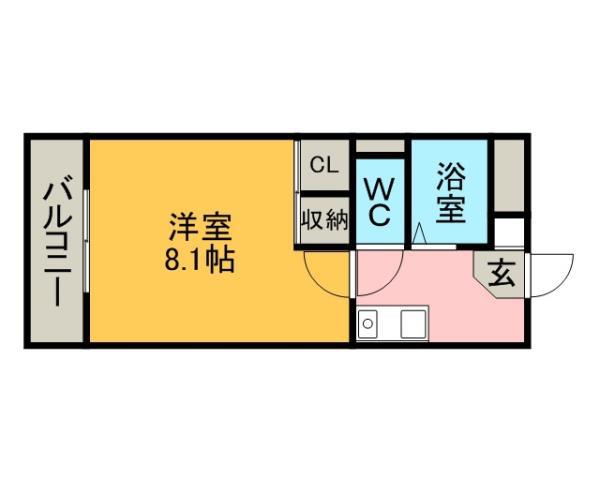 マーサ21(1K/2階)の間取り写真