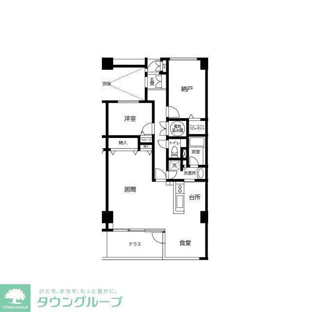TLRレジデンス磯子駅前(1SLDK/3階)の間取り写真