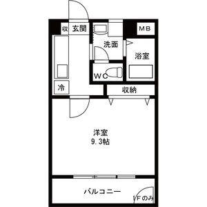 PAIKAJI(1K/1階)の間取り写真
