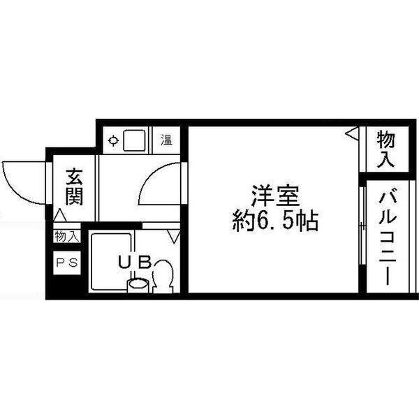 CORNICHE長瀬(1K/1階)の間取り写真