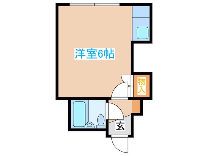 サニーハイツNO3(ワンルーム/2階)の間取り写真