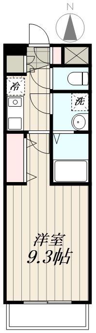 N-FLATS 中板橋(1K/3階)の間取り写真