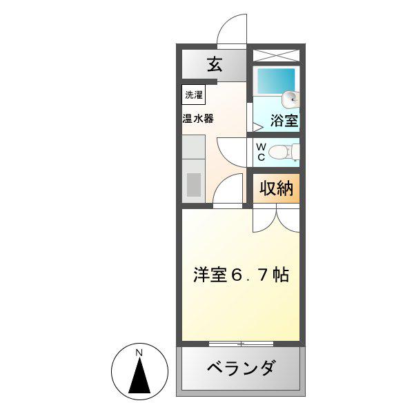 スターハイツ ONE(1K/3階)の間取り写真