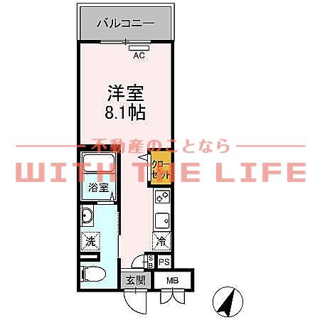 グランジュール大手町(ワンルーム/4階)の間取り写真