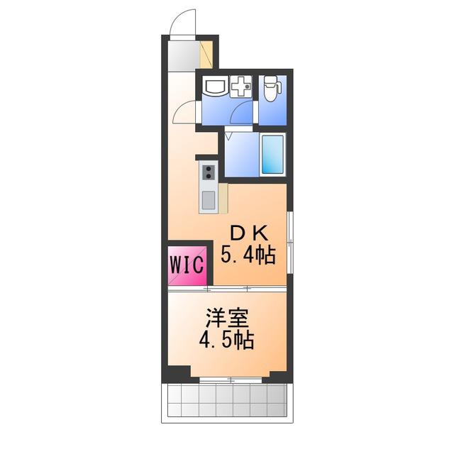 SOAR堺綾之町(1DK/4階)の間取り写真