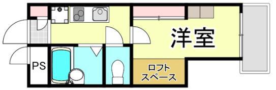 レオパレスル・コントワールII(1K/2階)の間取り写真