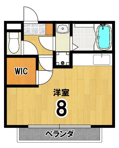 一乗寺北大丸町計画(ワンルーム/4階)の間取り写真