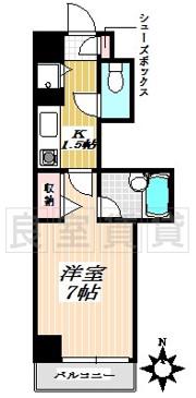 ST PLAZA YAMAHANA(1K/3階)の間取り写真