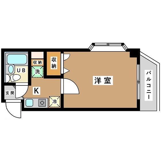 井上ビル(1K/2階)の間取り写真