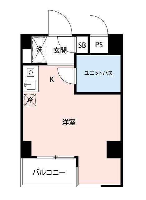 マイナビSTAYパレス本八幡(ワンルーム/2階)の間取り写真