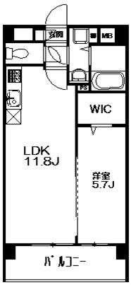 TSヴィラージュ(1LDK/1階)の間取り写真