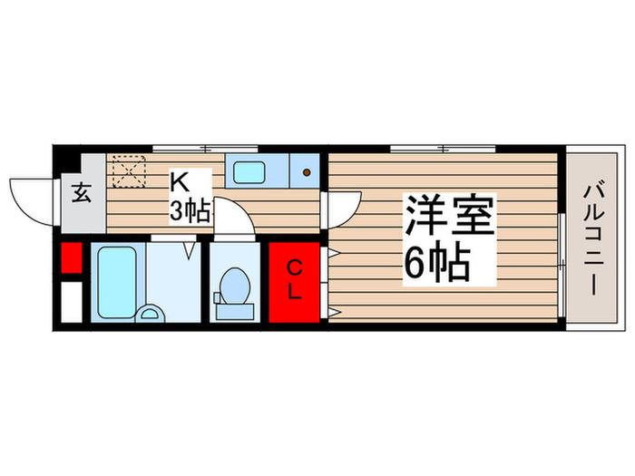 DSハウス(1K/3階)の間取り写真