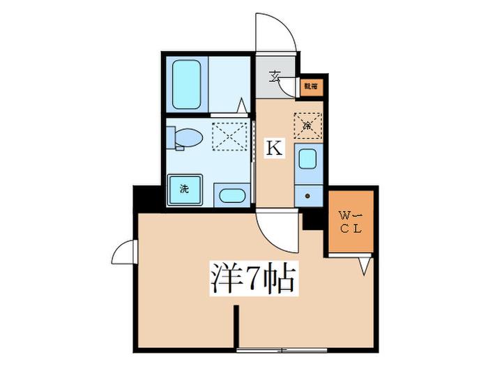 ハイツ小島(1K/1階)の間取り写真