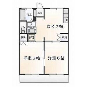 コーポイーストN(2DK/1階)の間取り写真
