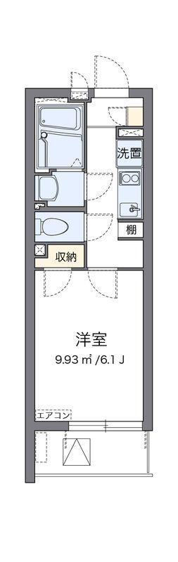 クレイノル ボヌール白岡(1K/3階)の間取り写真