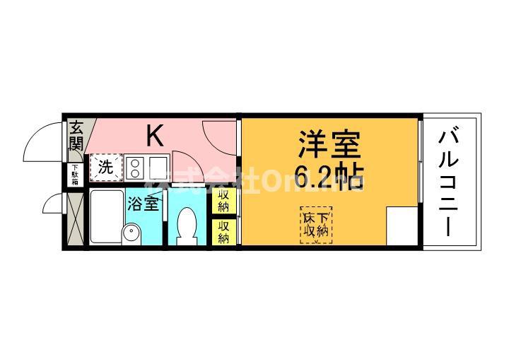 レオパレスIMAGO(1K/2階)の間取り写真