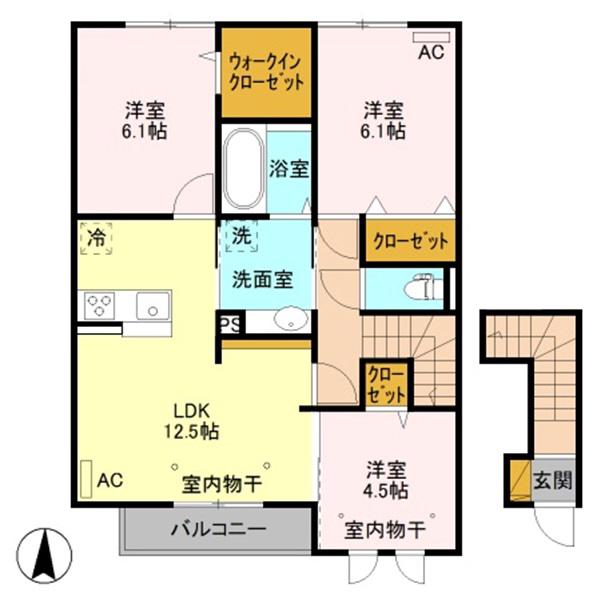 CHARLIE BROWN(3LDK/2階)の間取り写真