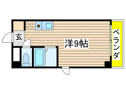 一富士マンション(ワンルーム/2階)の間取り写真