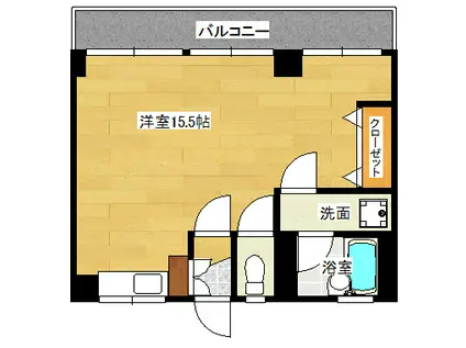 第1松本ビル(ワンルーム/5階)の間取り写真