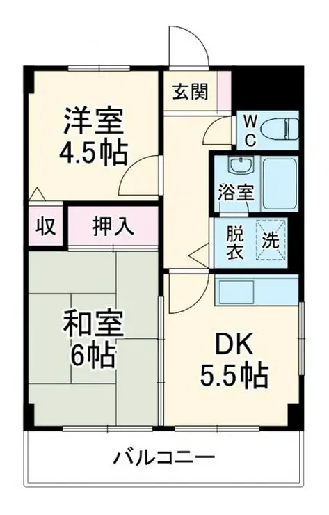 ライオンズマンション淵野辺第2 3階階 間取り