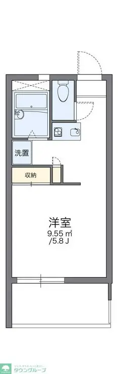レオパレスブライト 2階階 間取り