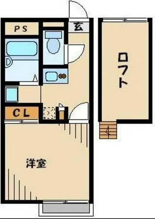 レオパレスブルーパイン松本 1階階 間取り