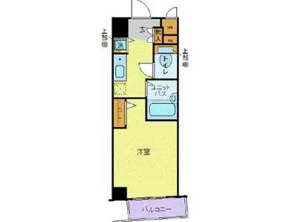 トーシンフェニックス市谷柳町(ワンルーム/2階)の間取り写真