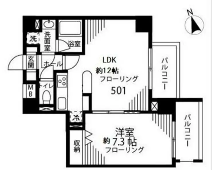 プリマヴェーラ小石川 5階階 間取り