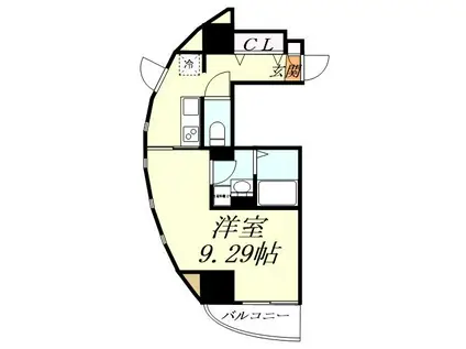 ABIESIII(1K/1階)の間取り写真