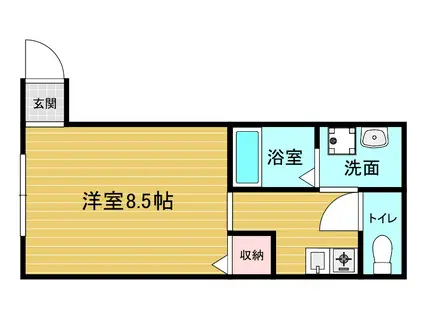 クレインファースト(1K/2階)の間取り写真