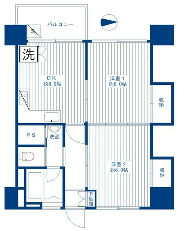 高田馬場住宅 13階階 間取り