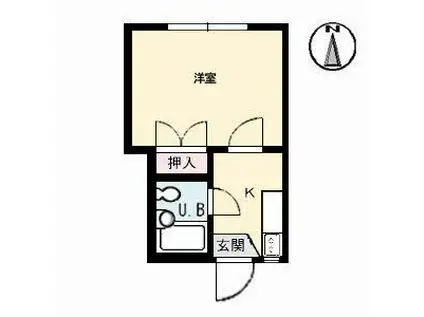 ぴのきお(1K/2階)の間取り写真