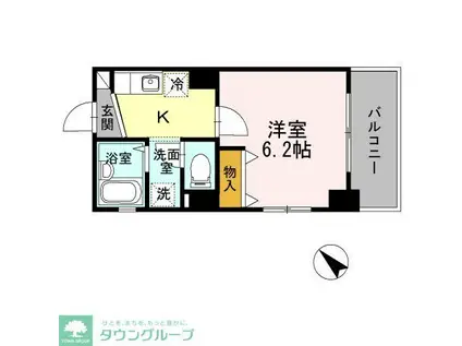 クレールOSY(1K/4階)の間取り写真