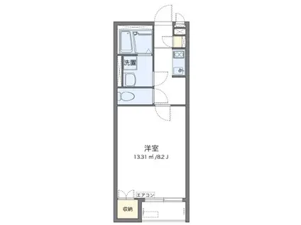 野火止I(1K/2階)の間取り写真