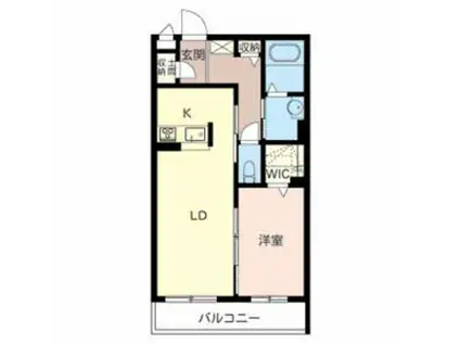 サザンクロス II(1LDK/2階)の間取り写真