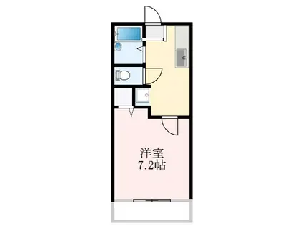 レディース金剛(1K/1階)の間取り写真