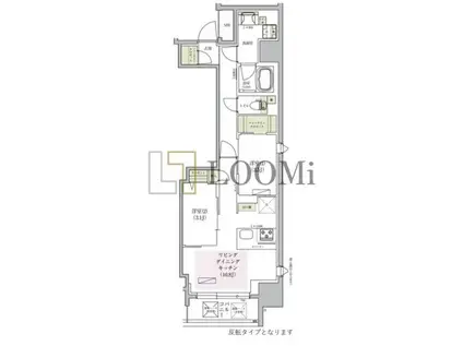 アーバネックス堺筋本町(2LDK/14階)の間取り写真