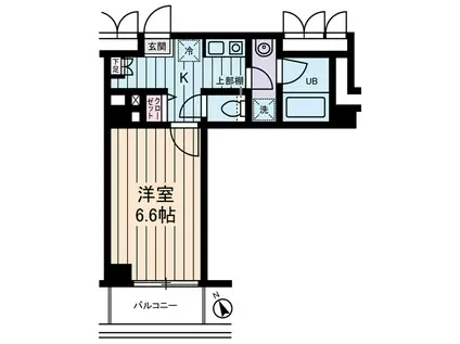 プリマヴェーラ問屋町(1K/3階)の間取り写真