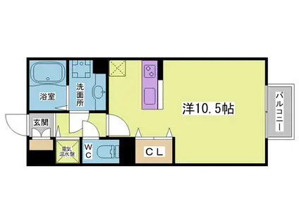 HITOMI DORMITORY(ワンルーム/2階)の間取り写真