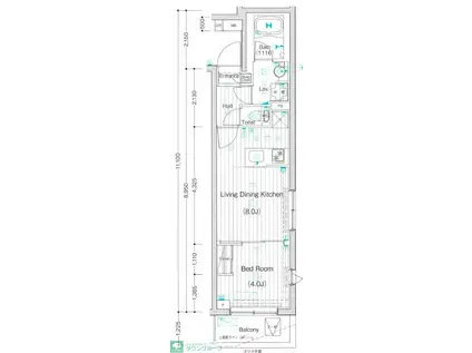 ガーラ・ステーション川崎久地(1LDK/3階)の間取り写真
