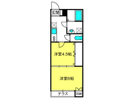 シードクリーンI(2K/1階)の間取り写真