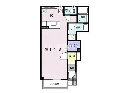 ロイヤルピジョンIII(ワンルーム/1階)の間取り写真