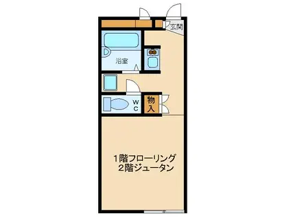レオパレスサンハウス(1K/1階)の間取り写真