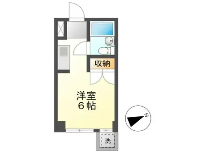 コーポ原久(1K/3階)の間取り写真