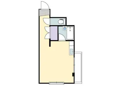 ナイスリブII(ワンルーム/2階)の間取り写真